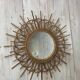 Vintage wicker mirror