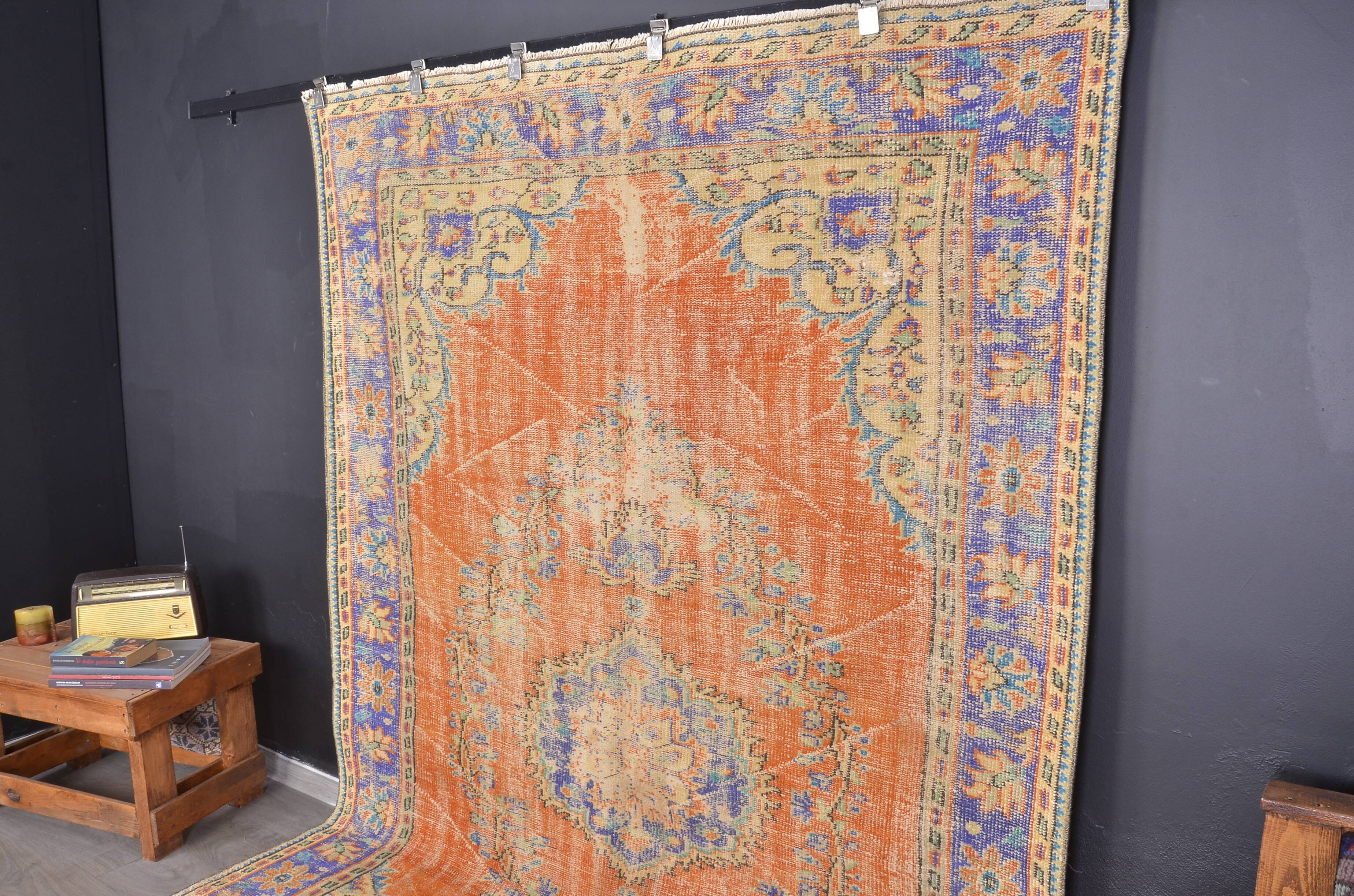 Vintage Oushak Wool Turkish Rug sku2304
