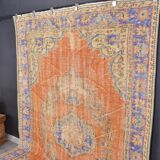 Vintage Oushak Wool Turkish Rug sku2304