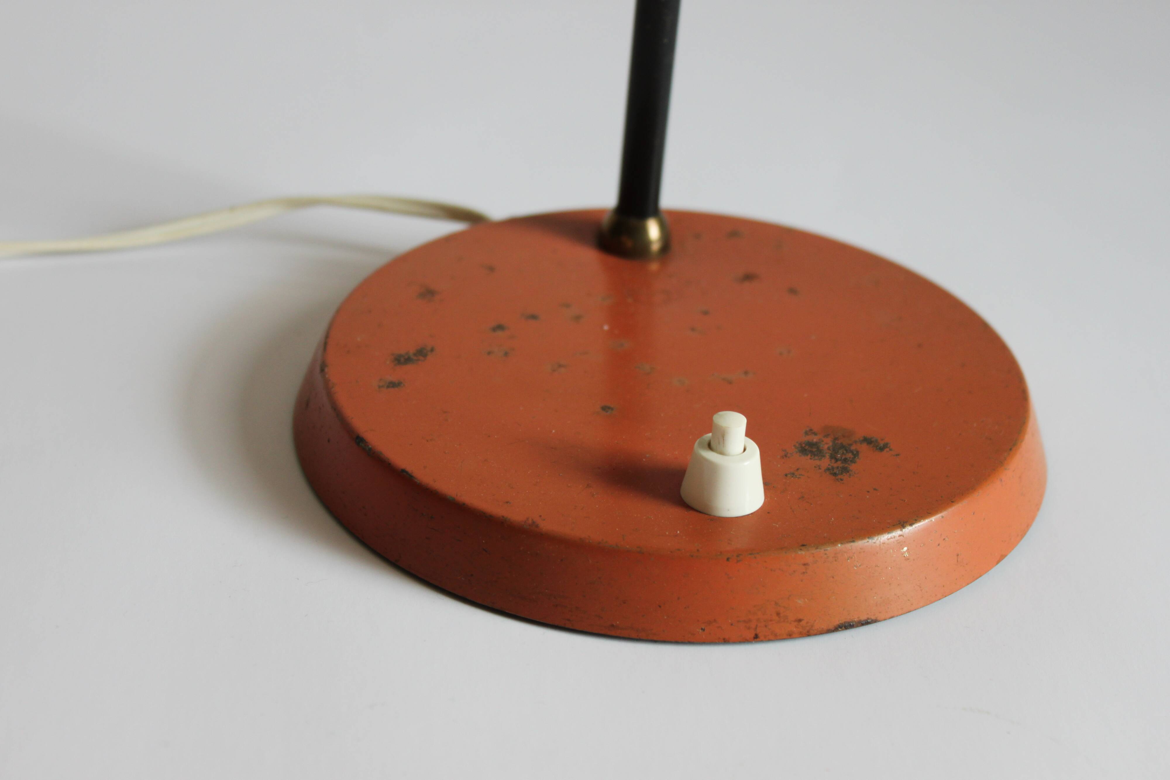 Lampe junior de bureau d’ombre d’Ovni par Louis Kalff pour Philips années 50
