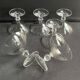 6 coupes à champagne – cristal uni taillé