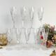 9 cut crystal flutes French