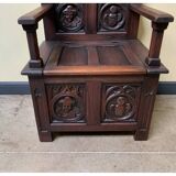 Antique - Chest Bench, - Neo-Gothic