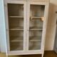 Painted glass bookcase, early 20th century