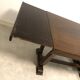 Oak table with extensions for art deco style dining room