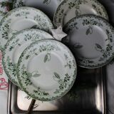 Lot of 6 flat plates "Modern Style"