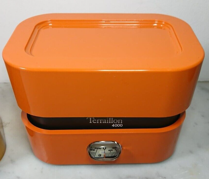 Vintage Terraillon 4000 orange complete kitchen scale