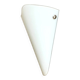White  glass conical wall sconce lamp