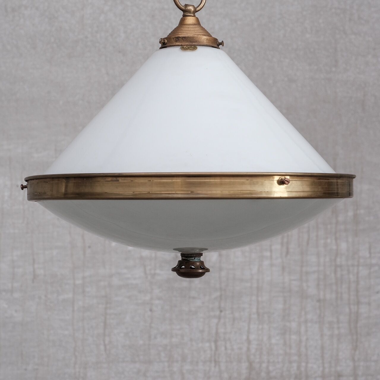 Two tone french antique pendant light