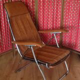 Vintage leather lounge chair