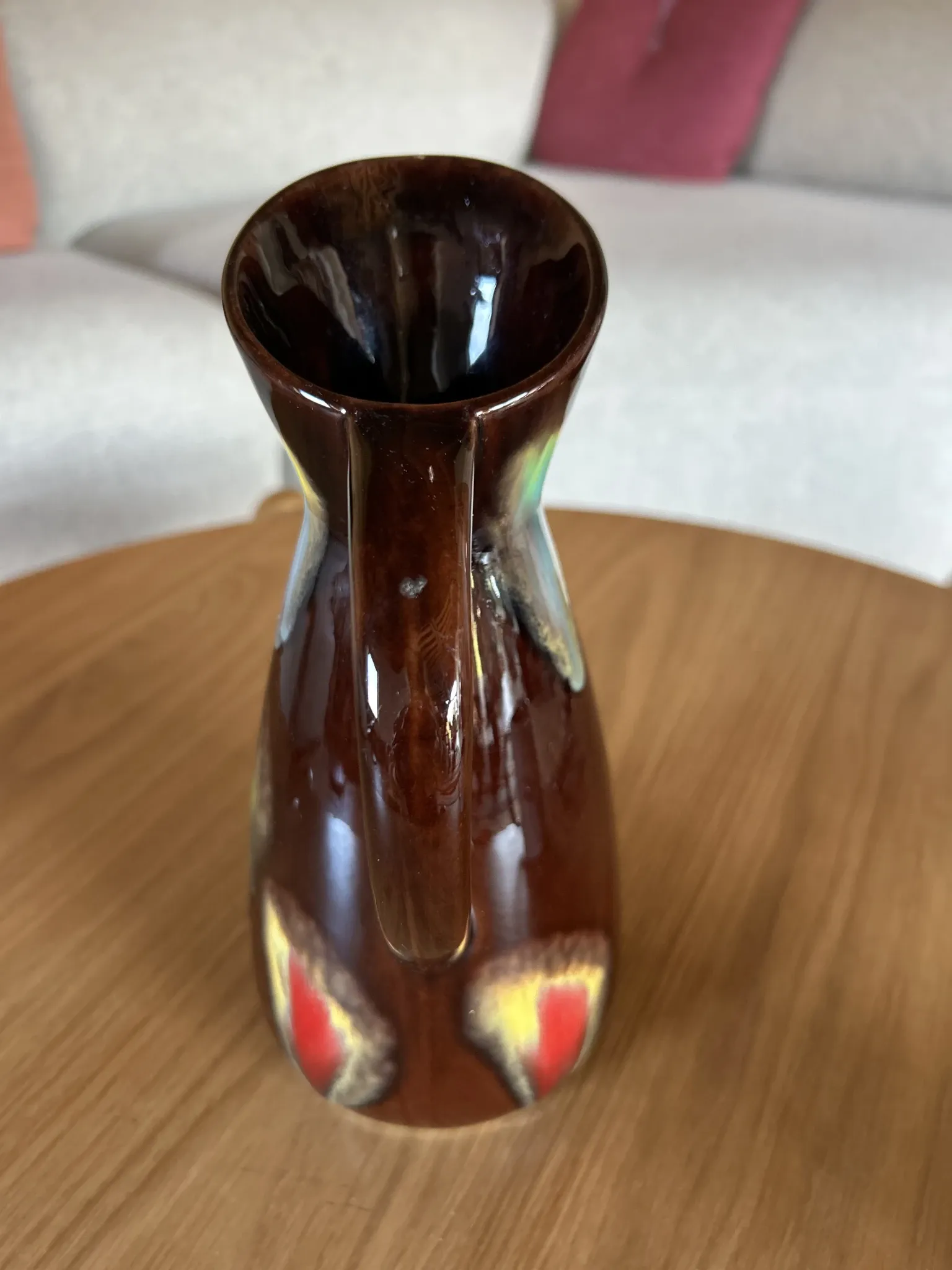 Vase / Ceramic jug Poët-Laval signed Maryse P.L. vintage 1960-1970
