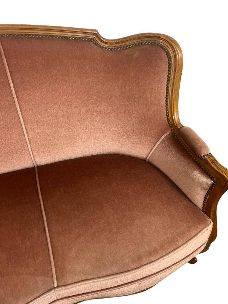 Baroque vintage rose sofa / three-seater / sofa
