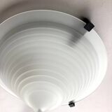 IKEA vintage ceiling light from the 80s in frosted glass, Memphis style.