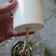 Vintage molded glass pendant light