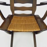 Beech armchair, deckchair by Triconfort, France 1960