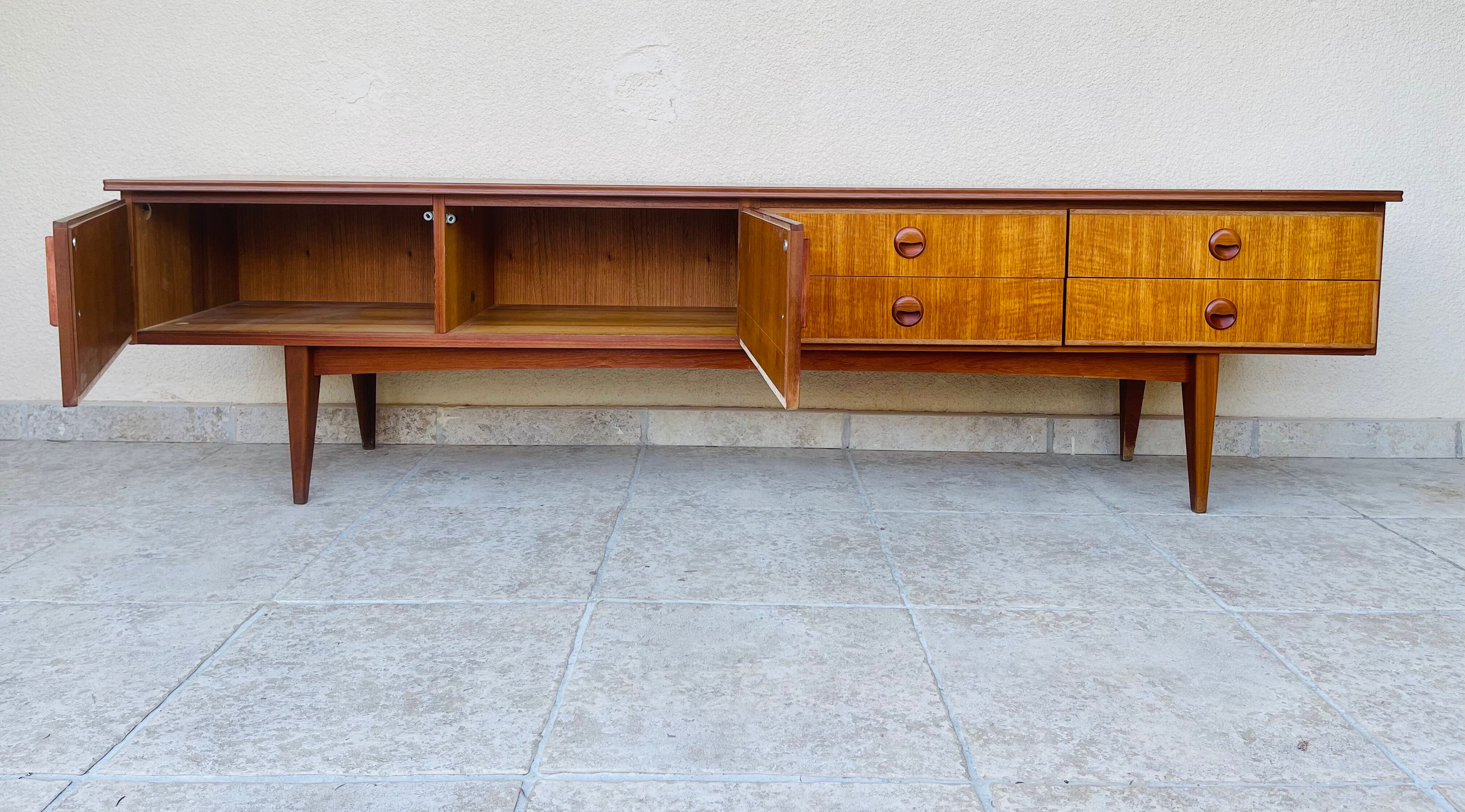 Scandinavian teak row