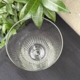 6 large blown and cut glasses from the 19th century