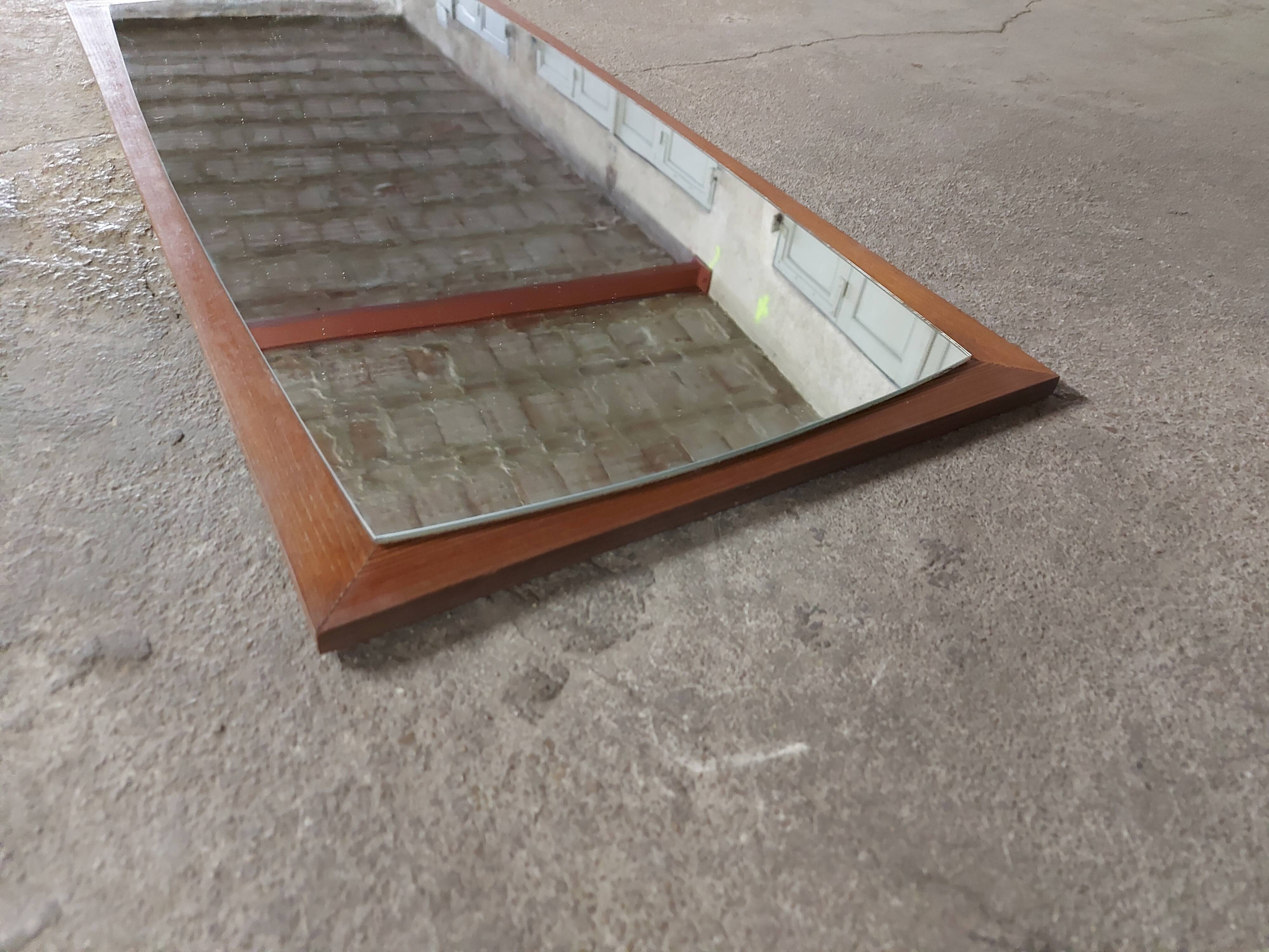 Scandinavian vintage wall mirror 37 X 77 cm