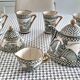 Art ceramic coffee/tea service by linda hojem (1999) - 10 pieces