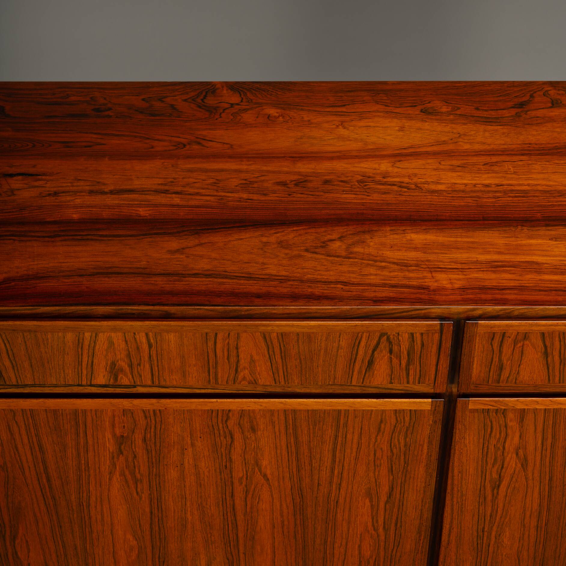 Danish Small Rosewood sideboard by Omann Jun Mobelfrabik, 1960s