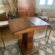 Double art deco oak desk