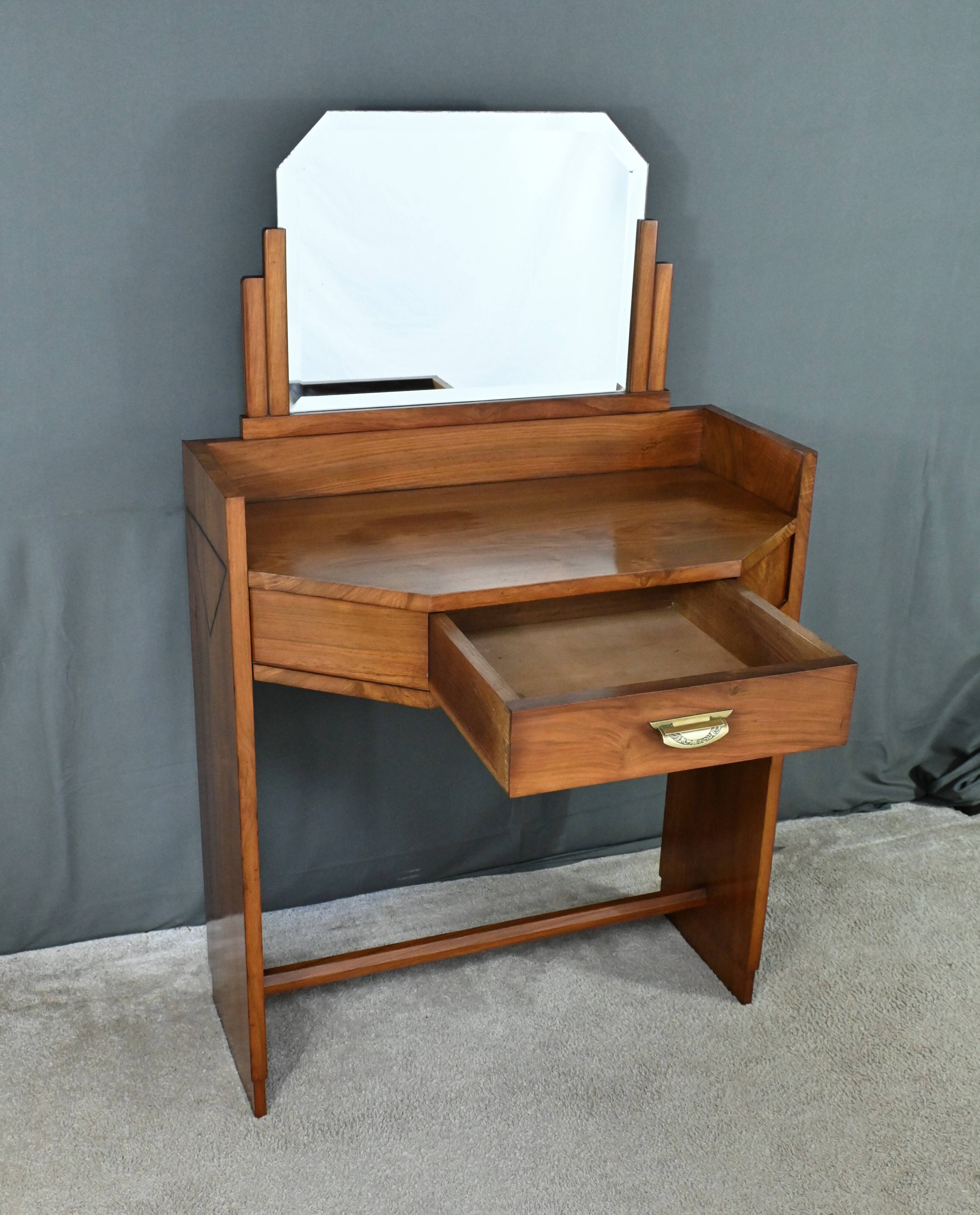 Walnut Dressing Table, Art Deco – 1940