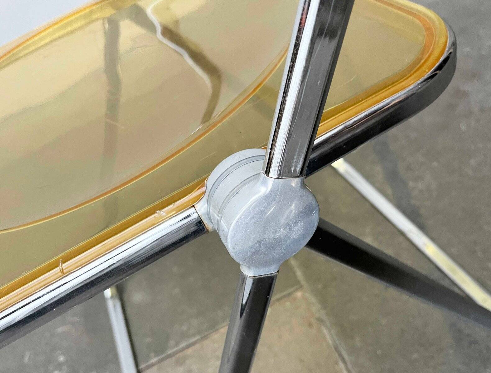 Folding Chair Model Plia Italian Mid-Century Modern Space by Giancarlo Piretti for Castelli, 1960s