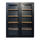 Former black painted wood workshop showcase