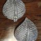 Pair of vintage Barovier and Toso Murano glass leaf wall lights