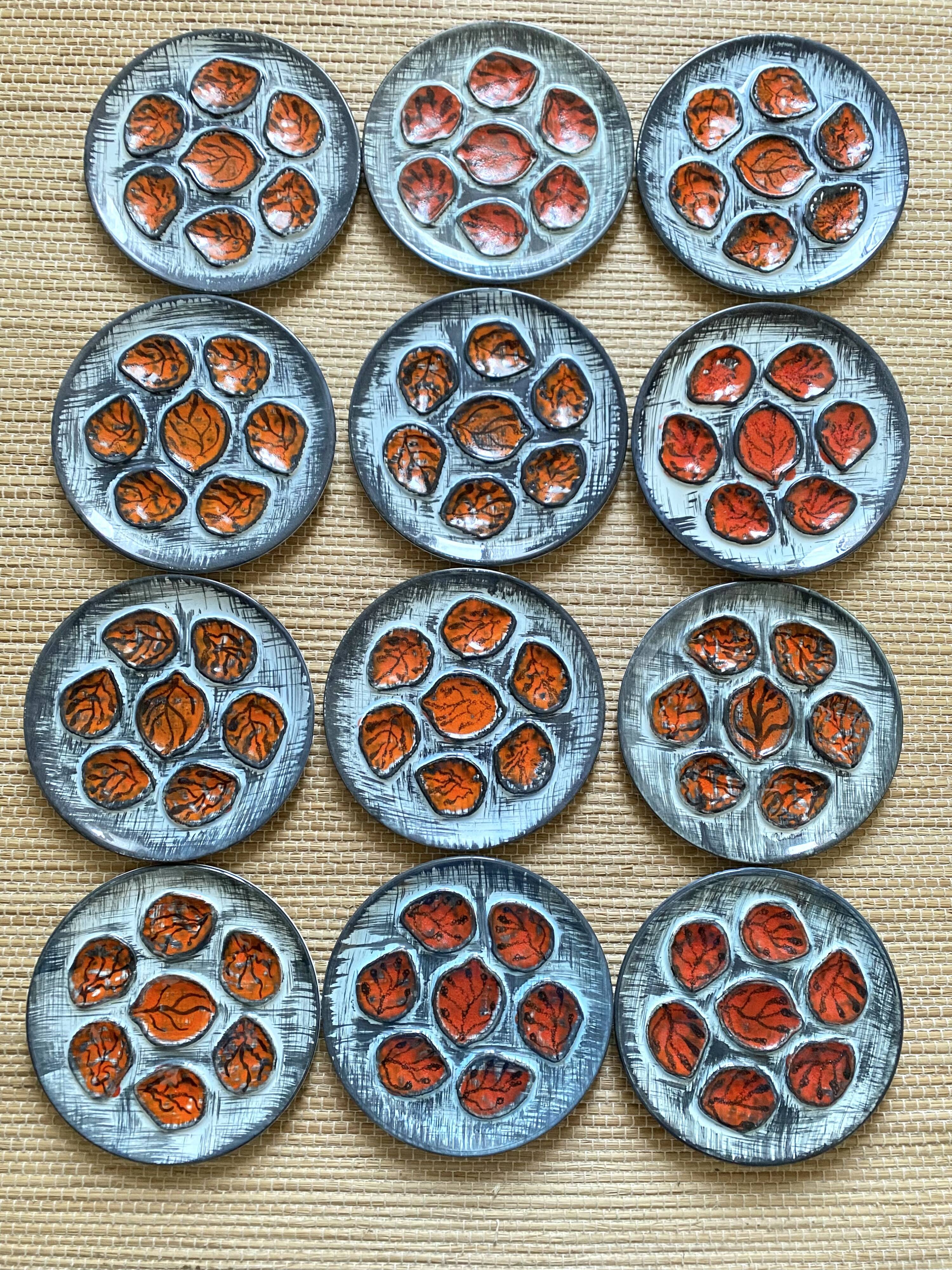 Vintage MBFA Pornic oyster service, 1960