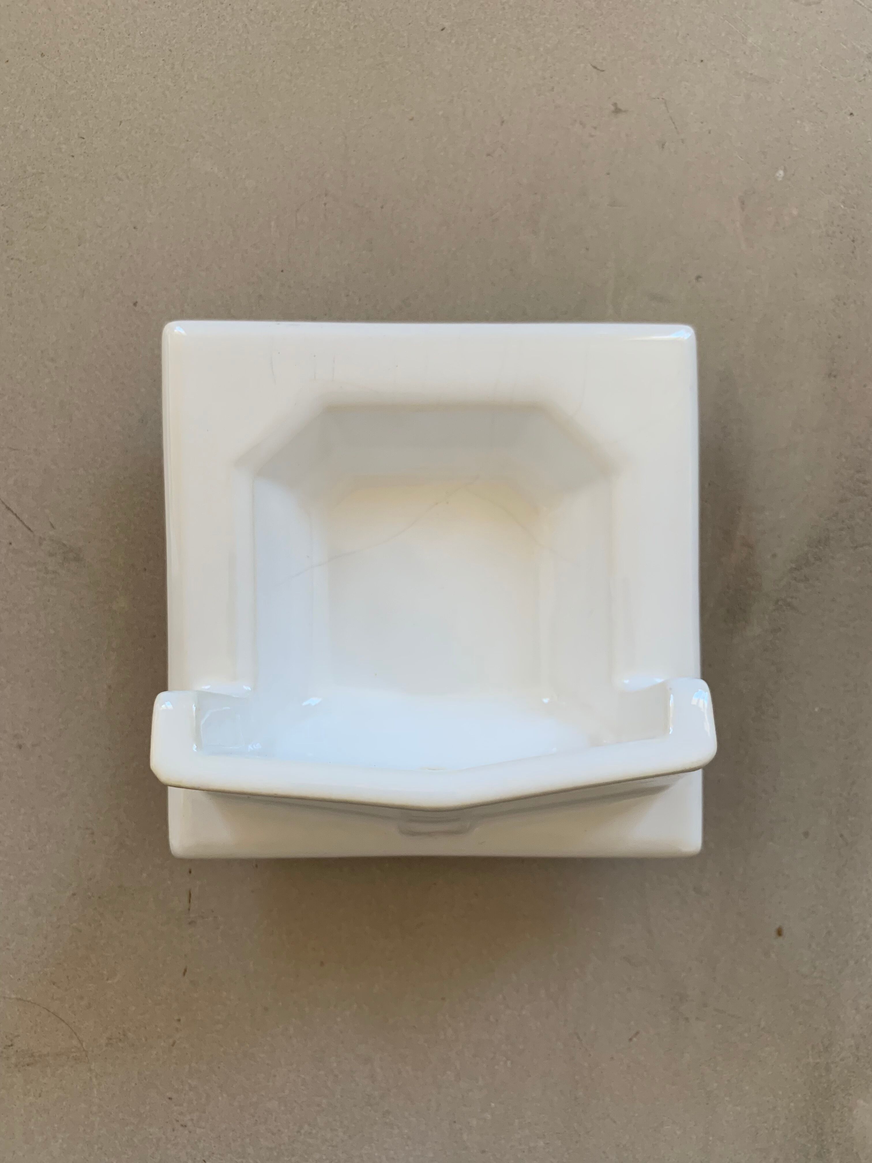 Antique ceramic wall soap holder