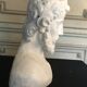 Sculpture in plaster head of Holy