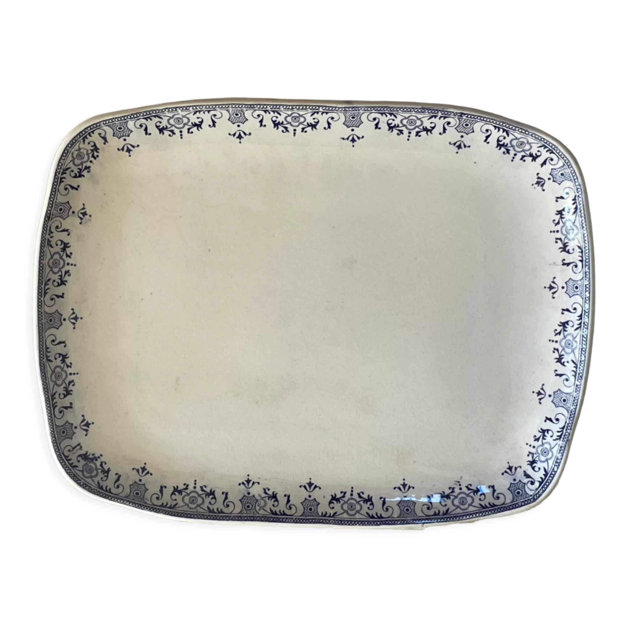 Old serving dish Creil and Montereau 36x28