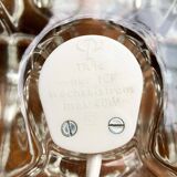 Vintage German glass cube table lamps TA 14 by Peill & Putzler, 1970s, set of 2.