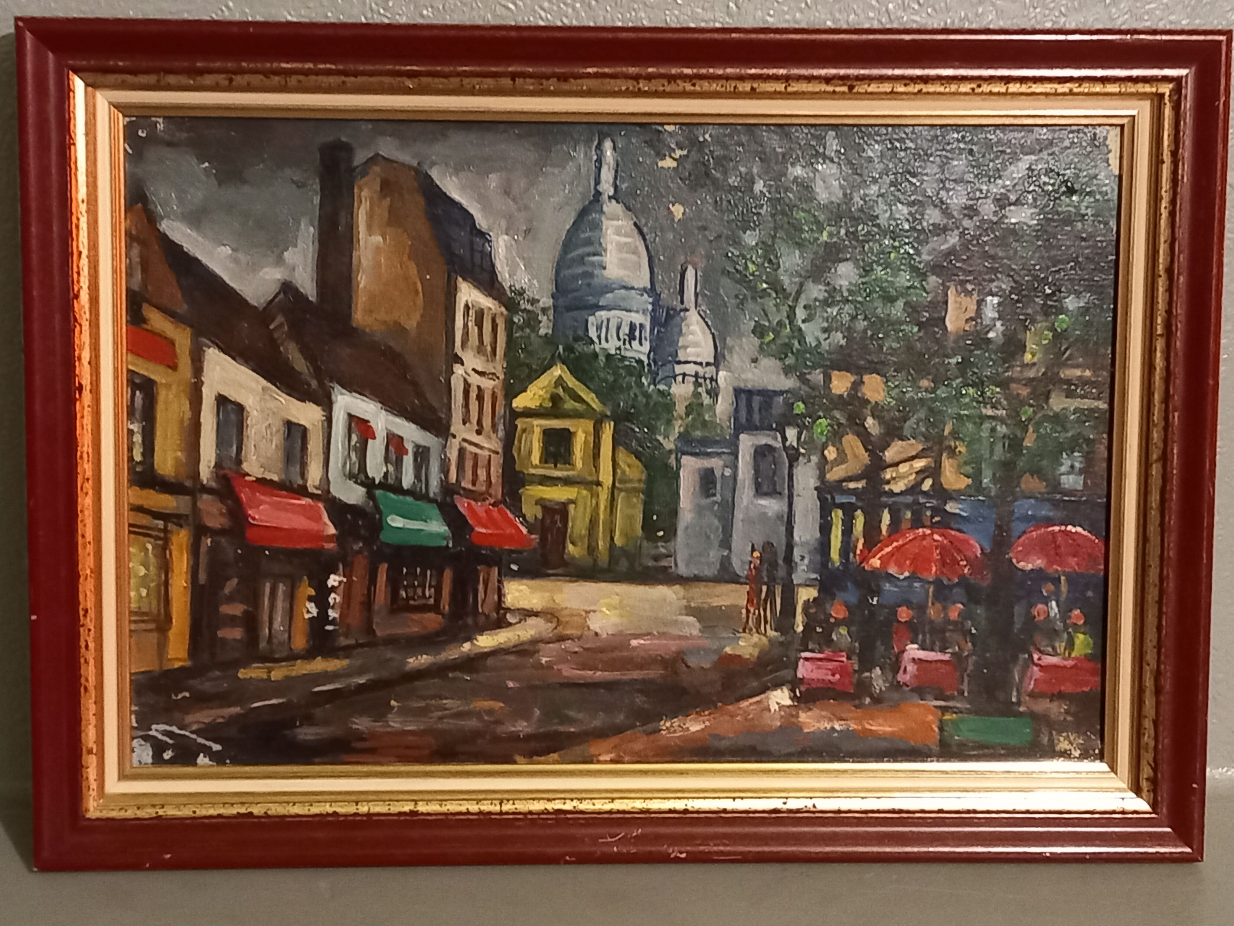 Oil on canvas-Montmarte