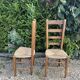 Set de4 chaises paillées