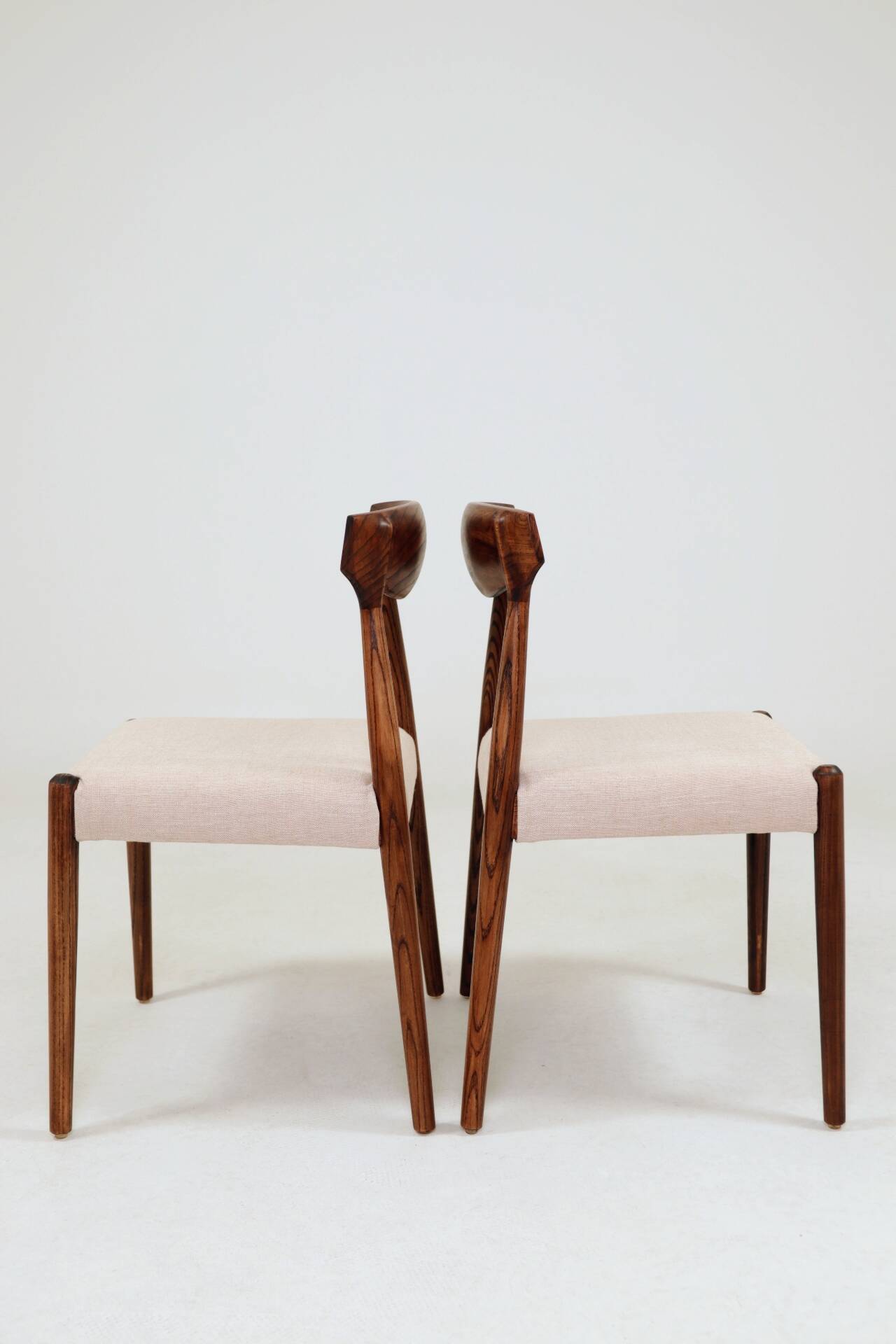 Modern Dining Chairs Japandi & Mid Century style | Solid Wood Ash 