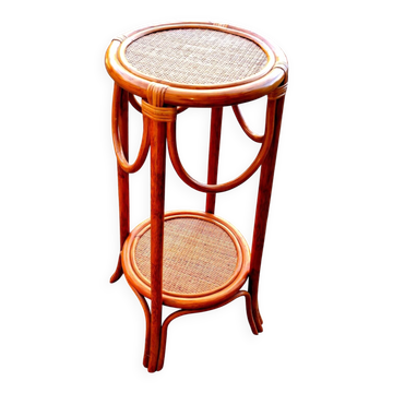 Vintage rattan stool