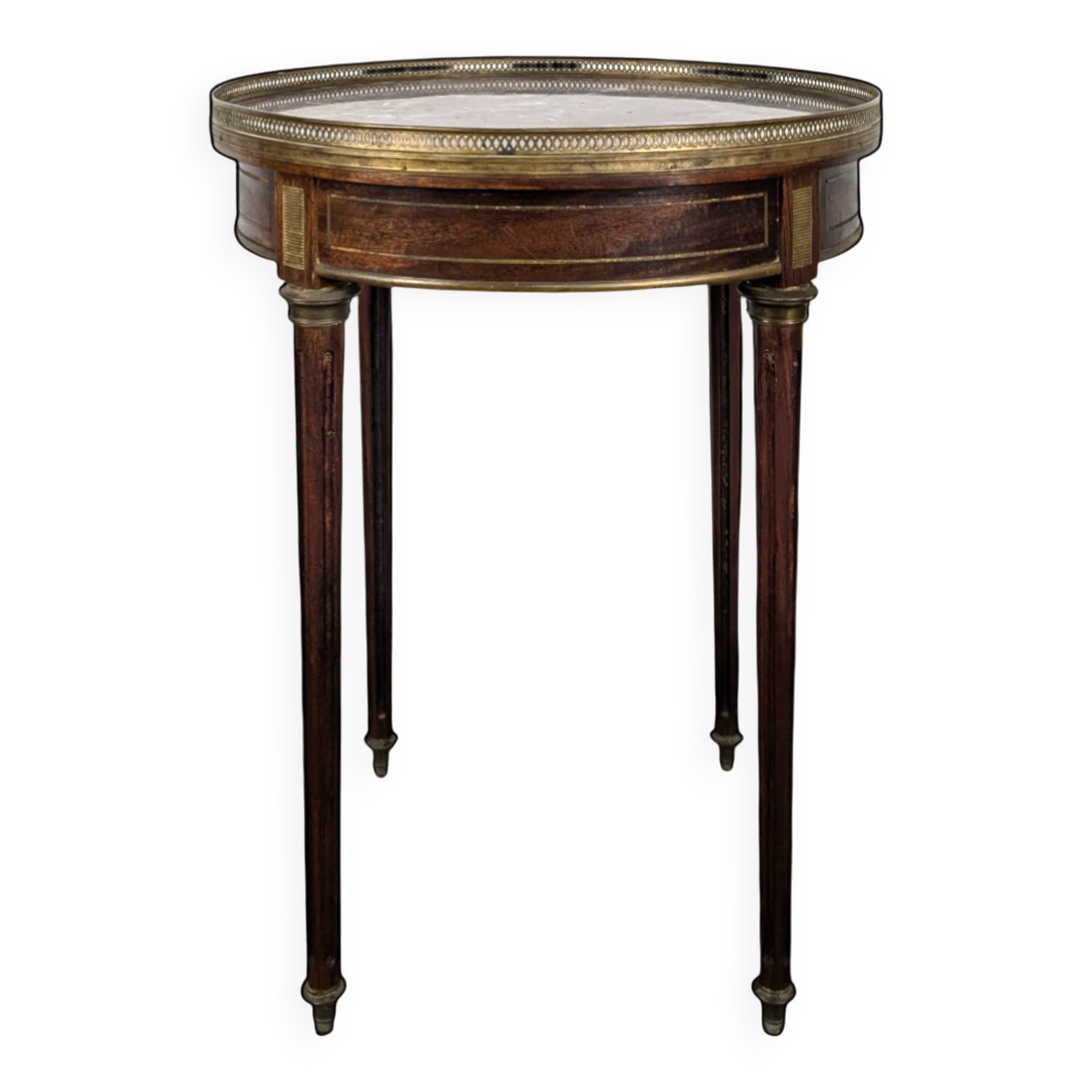 Bouillotte table in mahogany, late 19th century.