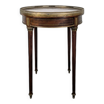 Bouillotte table in mahogany, late 19th century.