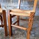 6 chaises en noyer et paillées