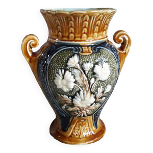 vase vintage en barbotine