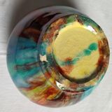 Vase boule craquelé
