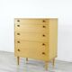 Commode haute en teck « Avalon » du milieu du siècle. Style vintage moderne.