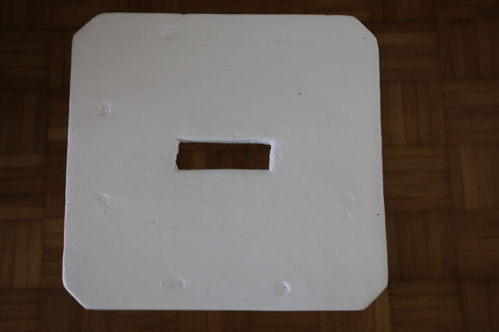 Handcrafted white oak stool