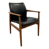 Mid-Century Danish Teak Armchair by Grete Jalk for Glostrup, 1960s
