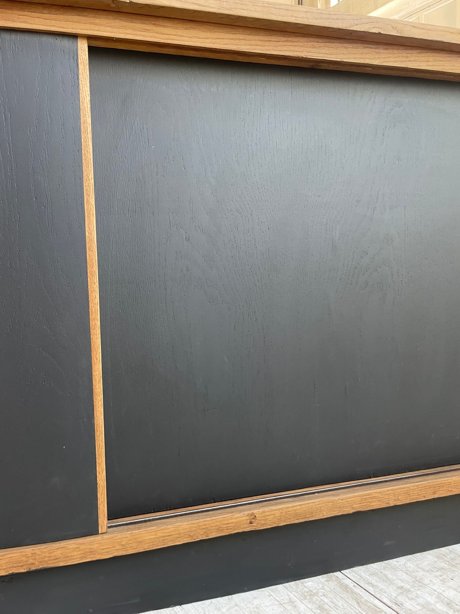 Two-sided counter sliding doors oak XXL 4m enfilade