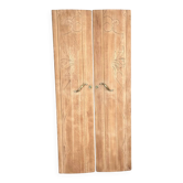 Two Art Deco solid oak wardrobe doors Solweig & Abigaël screen
