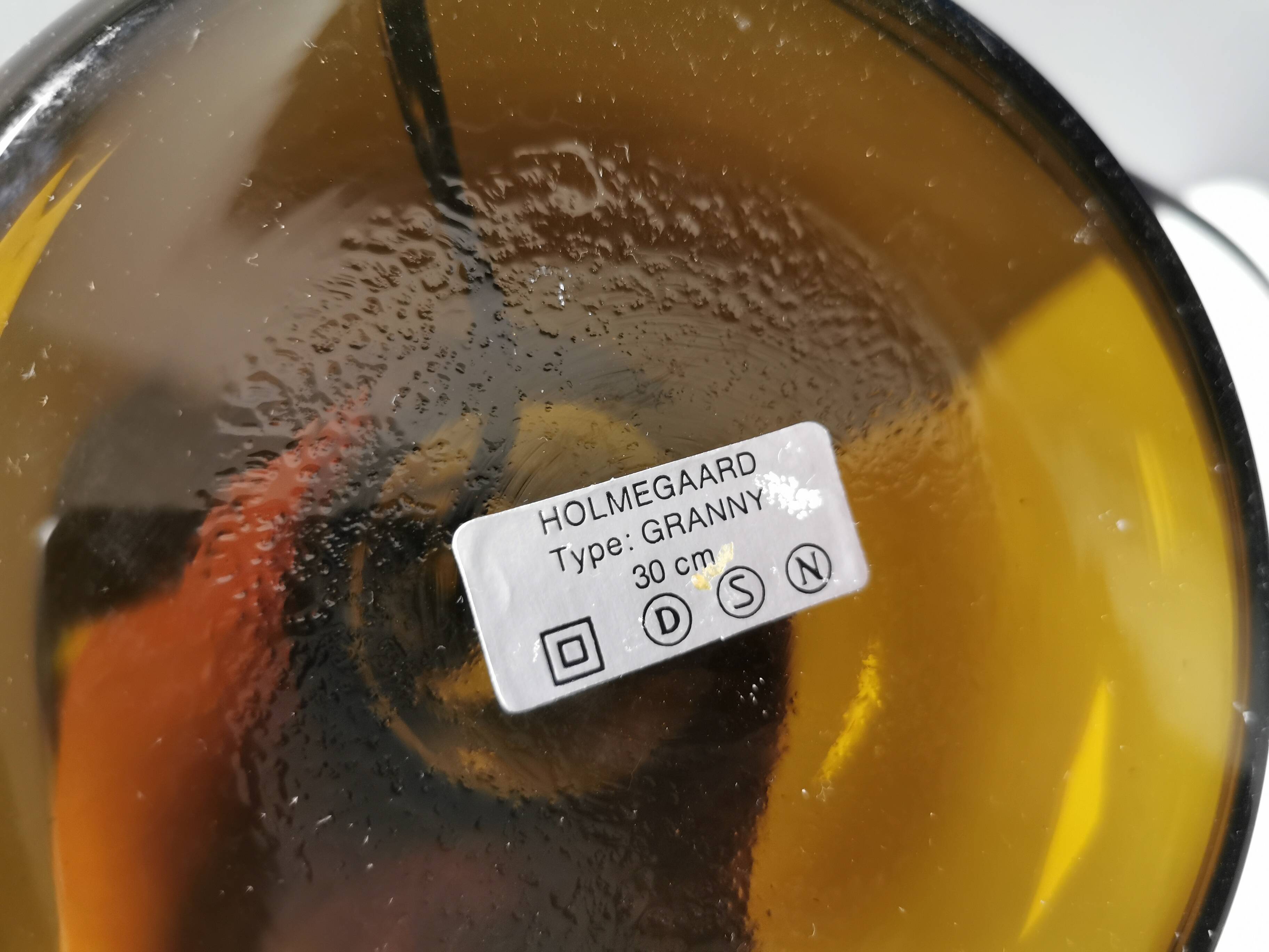 Extremely rare ‘Granny’ table lamp designed by Michael Bang for Holmegaard