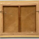 Oil on canvas suzanne payen binet landscape seaside rocky coast